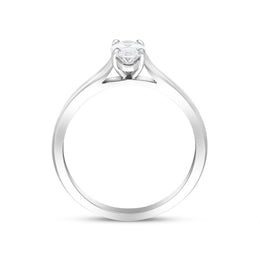 Platinum 0.70ct Diamond Oval Cut Solitaire Ring