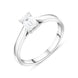 Platinum 0.71ct Diamond Emerald Cut Solitaire Ring, FEU-2243.