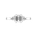 Platinum 1.07ct Diamond Emerald Cut Five Stone Ring