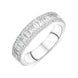 Platinum 1.08ct Diamond Half Eternity Ring, FEU-2511.