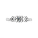 Platinum 1.29ct Diamond Three Stone Ring