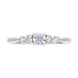 Platinum .19 Diamond .27 5 Stone Diamond Claw Grad Eternity Ring