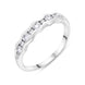 Platinum 0.51ct Diamond Half Eternity Wave Ring