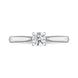 Platinum 0.40ct Diamond Round Brilliant Cut Four Claw Solitaire Ring, FEU-771_2