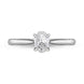 Platinum 0.46ct Diamond Oval Cut Four Claw Solitaire Ring, FEU-2553_2