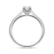 Platinum 0.46ct Diamond Oval Cut Four Claw Solitaire Ring, FEU-2553_3