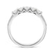 Platinum 0.54ct Diamond Claw Set Half Eternity Ring FEU-2294_3