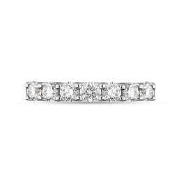 Platinum 0.72ct Diamond Brilliant Cut Wedding Half Eternity Ring
