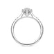 Platinum 0.89ct Diamond Set Shoulder Solitaire Ring, FEU-2392_4