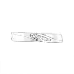 Platinum Diamond Channel Set Band Ring