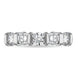 Platinum Diamond Five Stone Bar Set Half Eternity Ring, FEU-2564_2