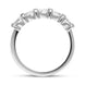 Platinum Diamond Five Stone Bar Set Half Eternity Ring, FEU-2564_3
