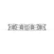 Platinum Diamond Five Stone Emerald Cut Half Eternity Ring, FEU-2548_2
