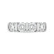Platinum Diamond Four Stone Bar Set Half Eternity Ring, FEU-2563_2