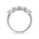 Platinum Diamond Four Stone Bar Set Half Eternity Ring, FEU-2563_3