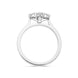 Platinum Diamond Four Stone Cluster Ring, FEU-2519_3