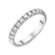 Platinum Diamond Nine Stone Castle Set Half Eternity Ring, FEU-2456