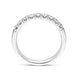Platinum Diamond Nine Stone Castle Set Half Eternity Ring, FEU-2456_4