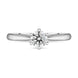 Platinum Diamond Round Brilliant Cut Six Claw Wed Fit Solitaire Ring, FEU-2560_2