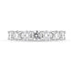 Platinum Diamond Seven Stone Claw Set Half Eternity Ring, FEU-1876_2