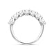 Platinum Diamond Seven Stone Claw Set Half Eternity Ring, FEU-1876_3