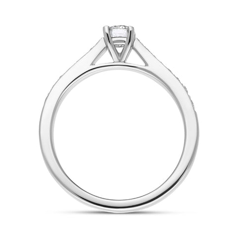 Platinum Diamond Shoulder Set Solitaire Ring, FEU-1330_3