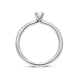 Platinum Diamond Shoulder Set Solitaire Ring, FEU-1904_3