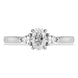 Platinum Diamond Three Stone Trilogy Oval and Pear Cut Ring, FEU-1916_3