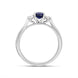 Platinum Sapphire Diamond Oval Cut Three Stone Ring, FEU-1421_3