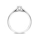 Platinum 0.15ct Diamond Brilliant Cut Solitaire Ring, FEU-2057.