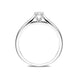 Platinum 0.15ct Diamond Brilliant Cut Solitaire Ring, FEU-2141.