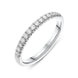 Platinum 0.18ct Diamond Half Eternity Ring, FEU-1501