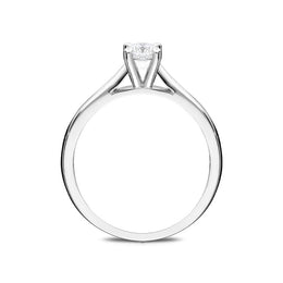 Platinum 0.25ct Diamond Brilliant Cut Solitaire Ring FEU-2052