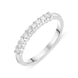 Platinum 0.25ct Diamond Half Eternity Ring, FEU-923.