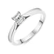 Platinum 0.25ct Diamond Princess Cut Solitaire Ring FEU-2019