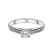 Platinum 0.30ct Diamond Brilliant Cut Solitaire Ring, FEU-1577.