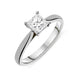 Platinum 0.35ct Diamond Princess Cut Solitaire Ring, FEU-1561.