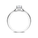Platinum 0.33ct Diamond Brilliant Cut Solitaire Ring FEU-2046