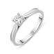 Platinum 0.33ct Diamond Brilliant Cut Solitaire Ring, FEU-767.