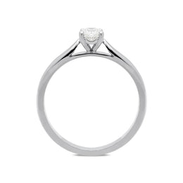 Platinum 0.33ct Diamond Brilliant Cut Solitaire Ring, FEU-767.