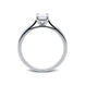 Platinum 0.34ct Diamond Princess Cut Solitaire Engagement Ring, FEU-1546.