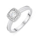 Platinum 0.38ct Diamond Brilliant Cut Cushion Halo Ring, FEU-1245. 
