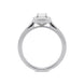 Platinum 0.38ct Diamond Round Brilliant Cut Halo Ring, FEU-618.