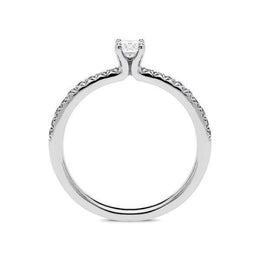 Platinum 0.44ct Diamond Brilliant Cut Ring, FEU-1194.