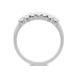 Platinum 0.46ct Diamond Half Eternity Ring FEU-940