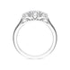 Platinum 0.50ct Diamond Brilliant Cut Trilogy Ring FEU-2208