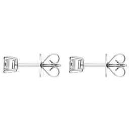 Platinum 0.50ct Diamond Claw Set Solitaire Stud Earrings ERT103