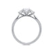 Platinum 0.58ct Diamond Oval Cut Trilogy Ring, FEU-597.