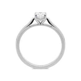 Platinum 0.66ct Diamond Brilliant Cut Solitaire Ring. FEU-1641.