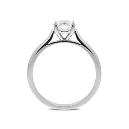Platinum 0.72ct Diamond Brilliant Cut Solitaire Ring, FEU-1749.